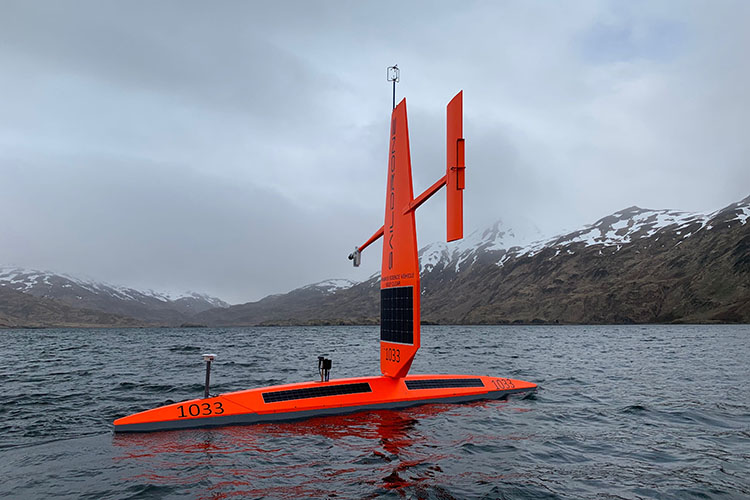 Saildrone with ASVCO2 sensor in Dutch Harbor, Alaska
