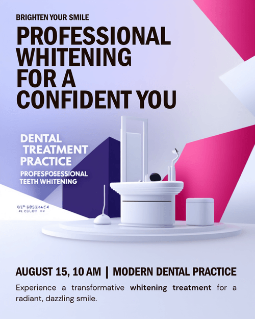 Post promoting professional teeth whitening