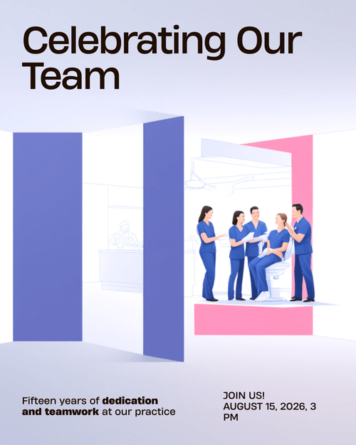 Post celebrating the practice team culture