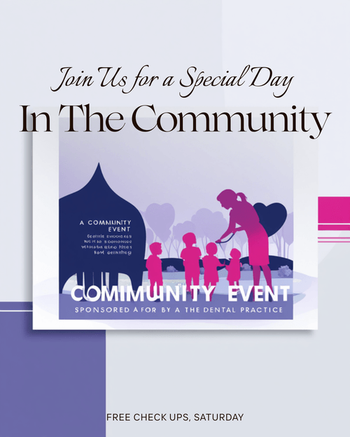 Post about a community free check up event