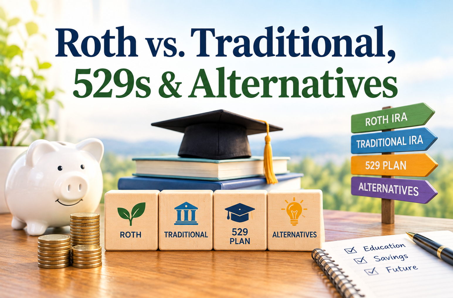 Roth vs. Traditional, 529s & Alternatives