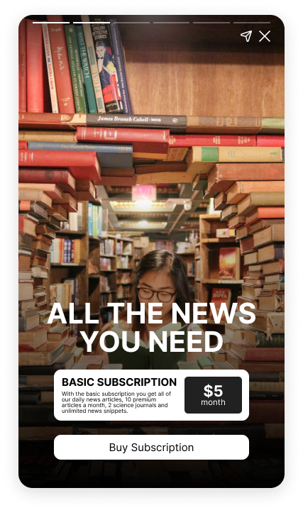 A person choosing between three subscription models.