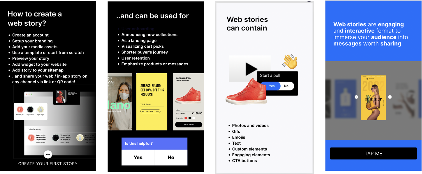 What is a web story: example