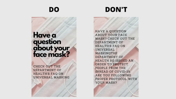 Example of good and bad design