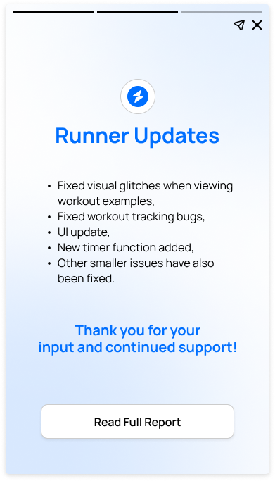 Release note in story format.