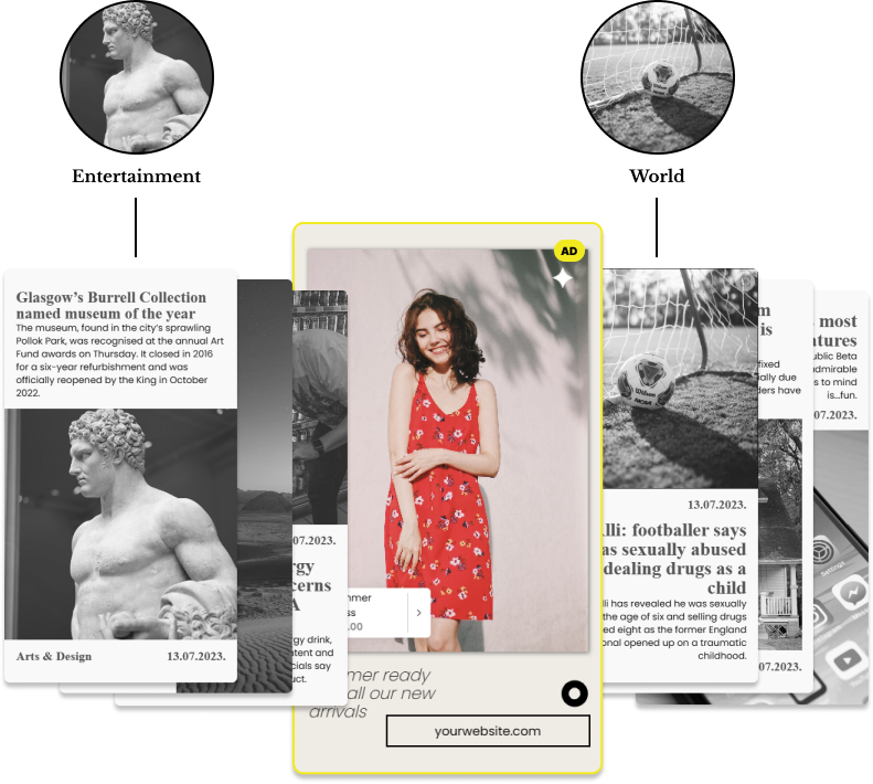 Ads as interesting and engaging as typical web story