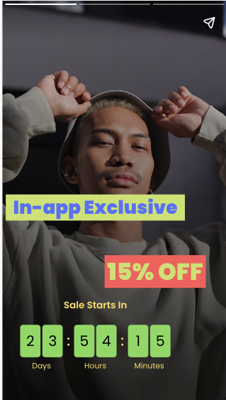 Mobile app notification for loyal customers