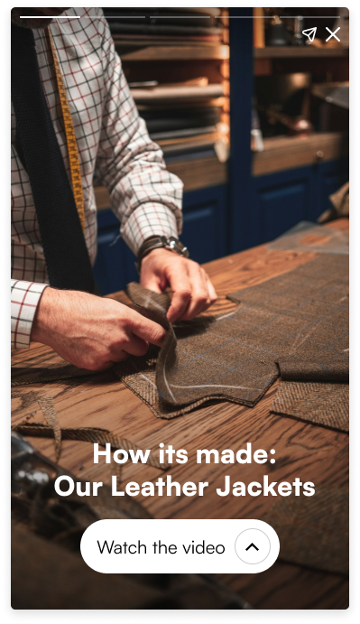 A video of how product is made