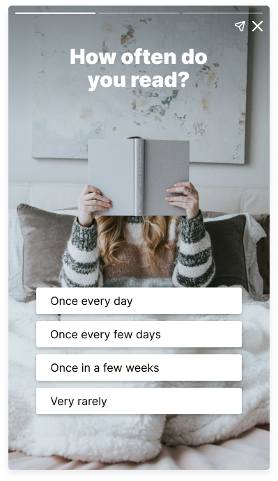 Young person reading.