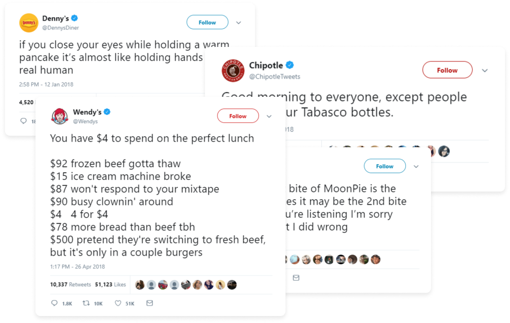 Twitter shown on a screen.