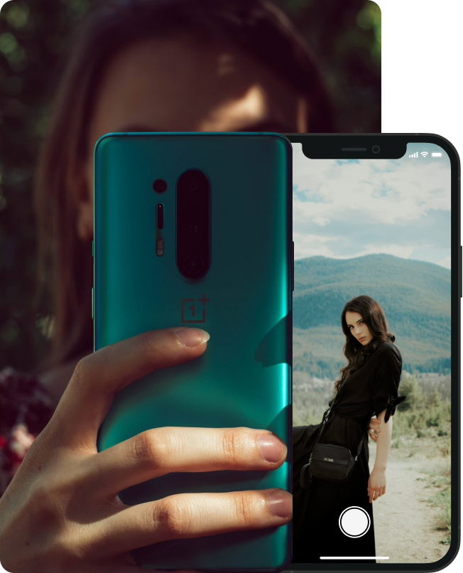 a-girl-making-a-review-video-with-her-phone.