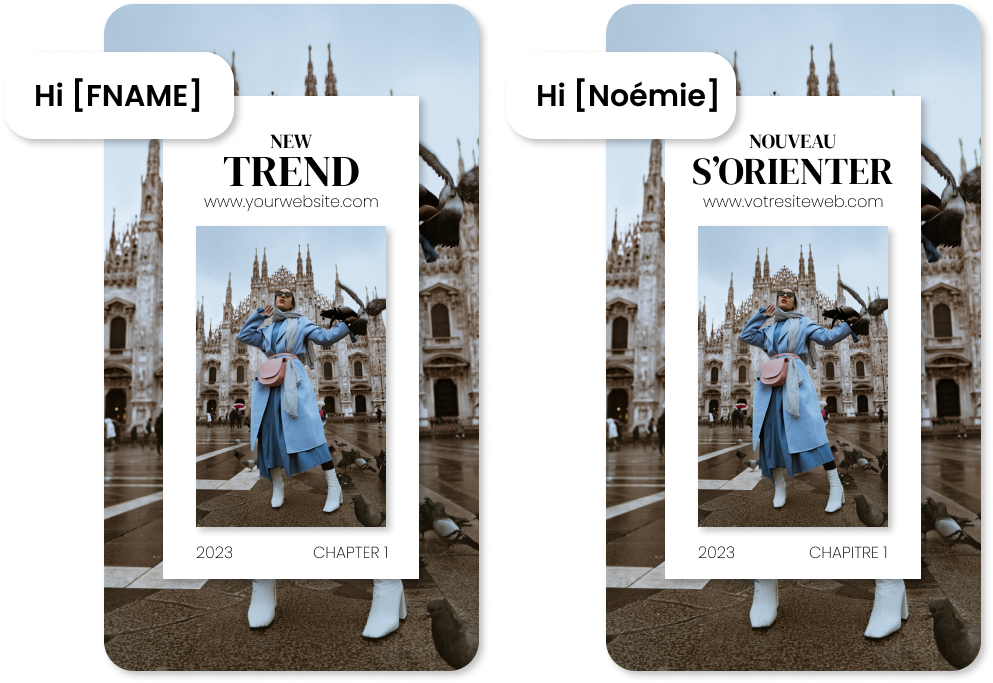Personalising web stories