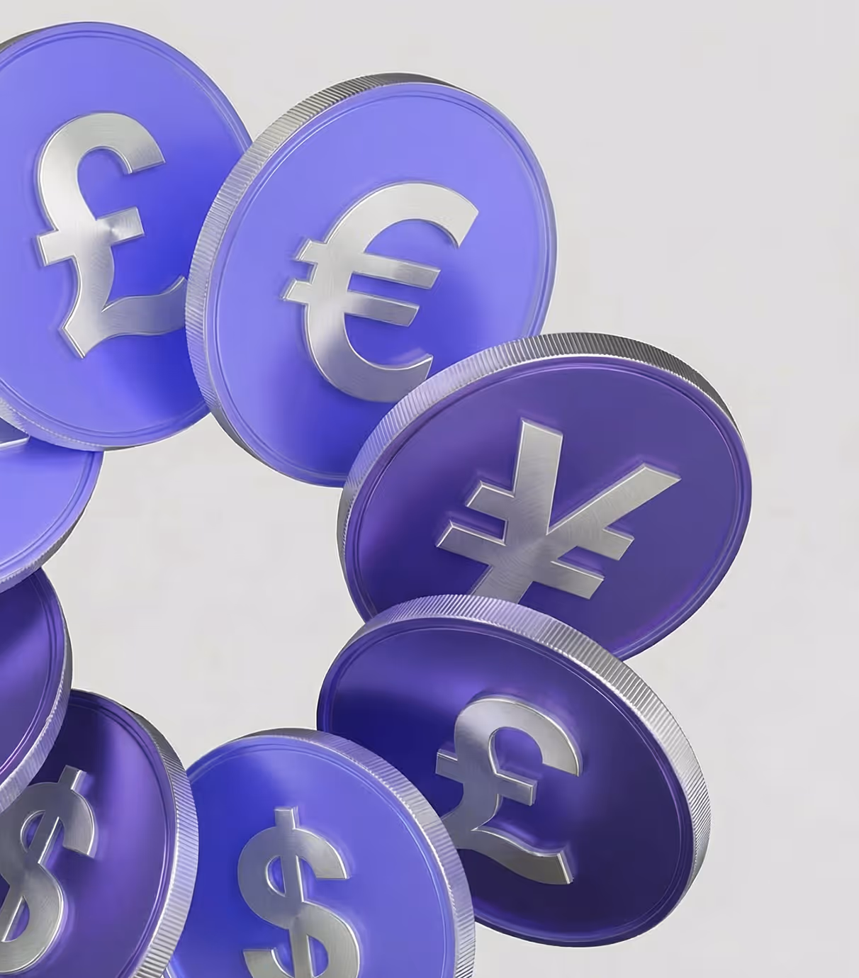Exchange in 30+ currencies
