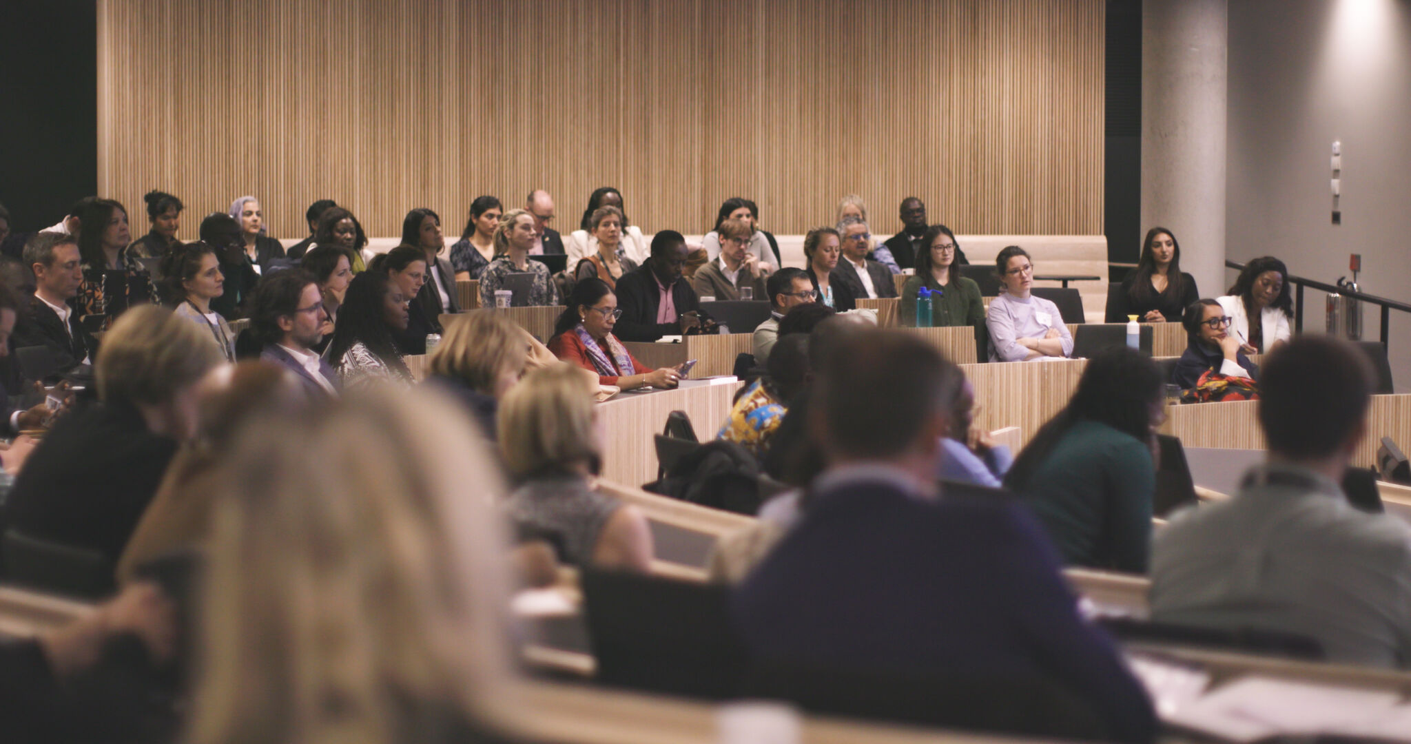 Photo of attendees at an event co-hosted by CIFF and SHOFCO, on the importance of localisation, at the Marmalade Festival.