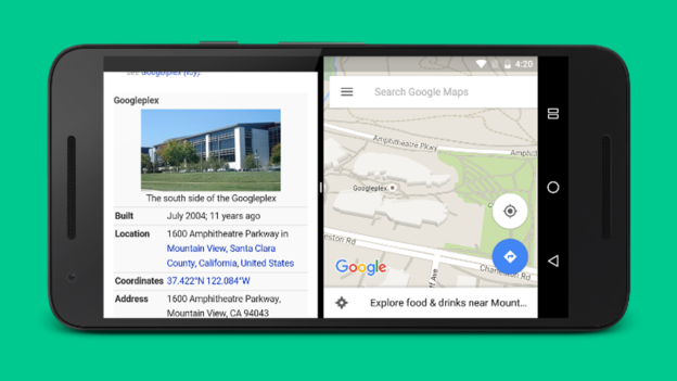 Android N Brings Split-Screen Multitasking Apps