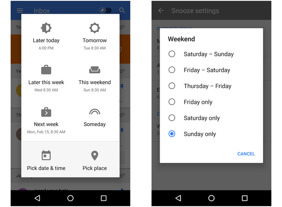 Google Adds New, Much-Desired Defaults to Inbox’s Snooze Feature