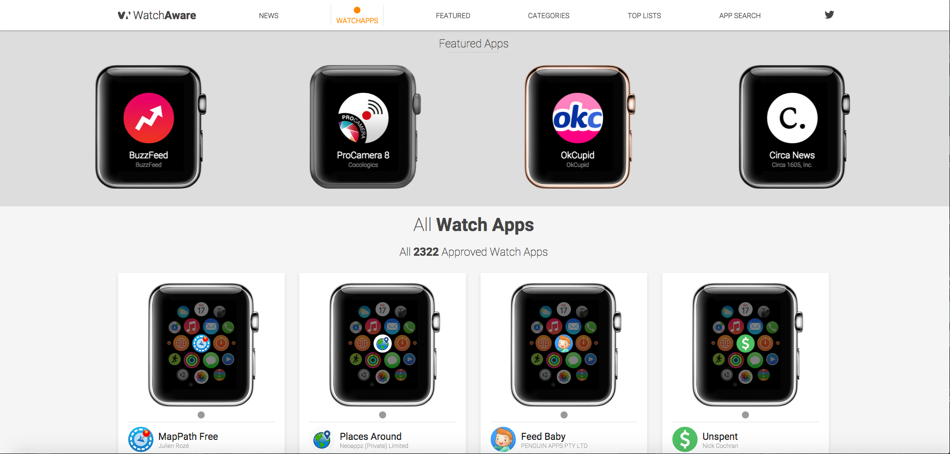 All 3rd Party Apple Watch apps in one place