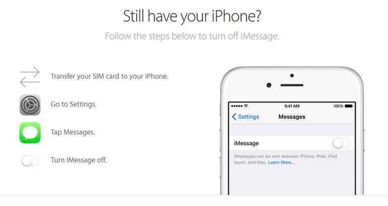 Apple releases tool to disable iMessage for former iPhone owners