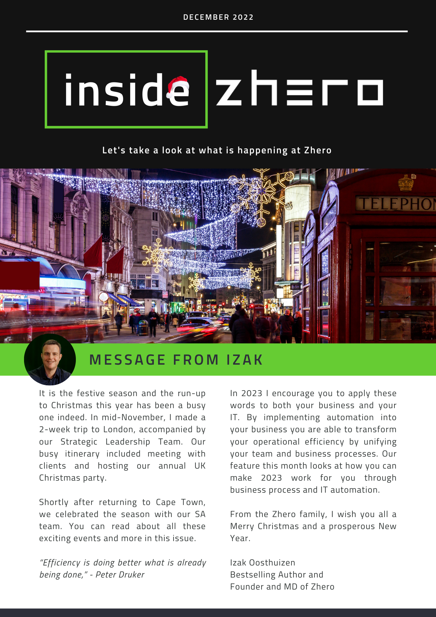 Inside Zhero – December