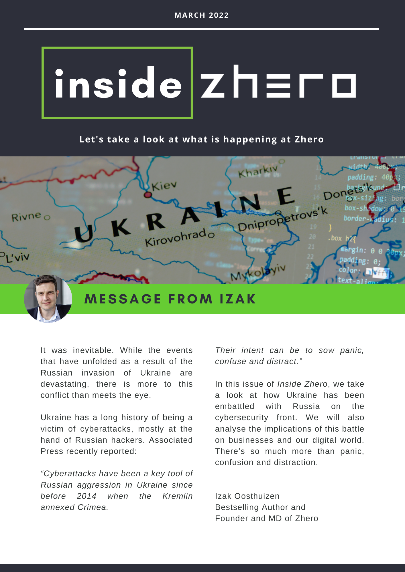 Inside Zhero – March
