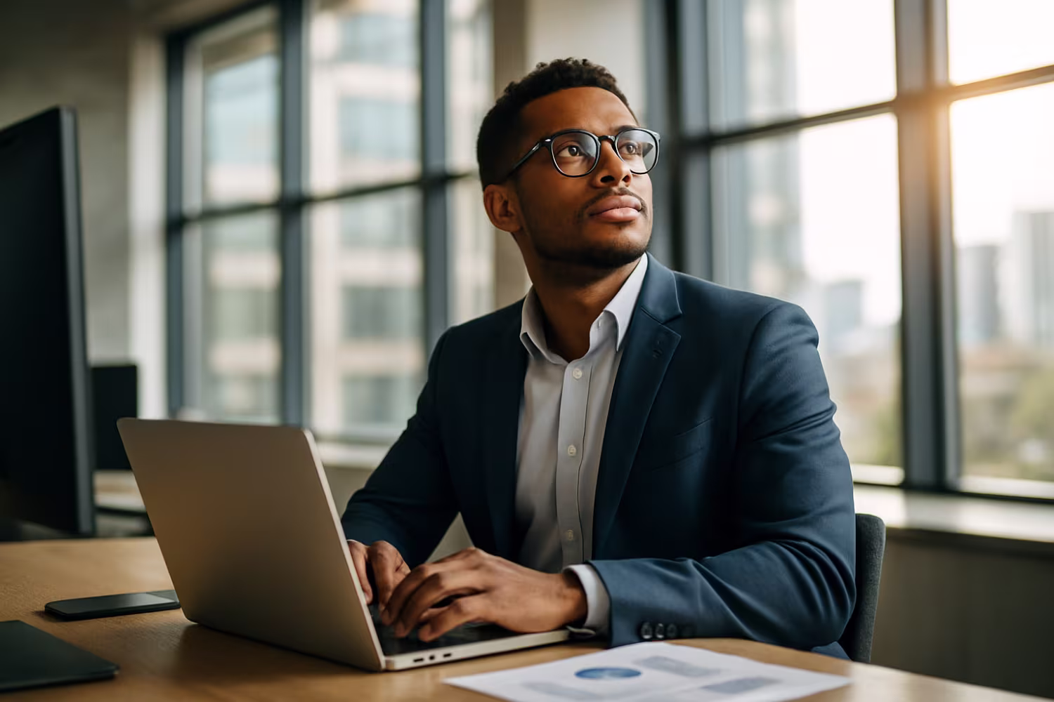 Inspired entrepreneur embracing digital transformation