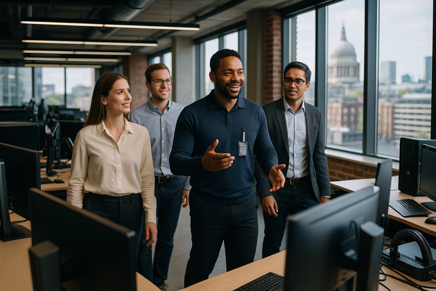 IT service provider guiding business team