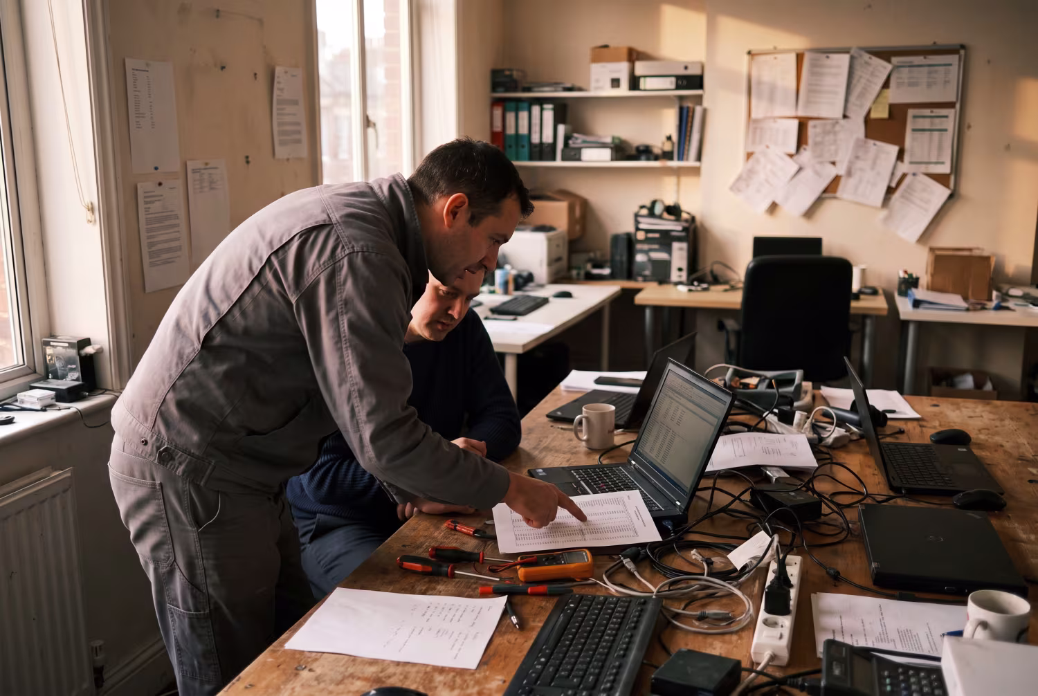 Technician providing IT support near me in London office