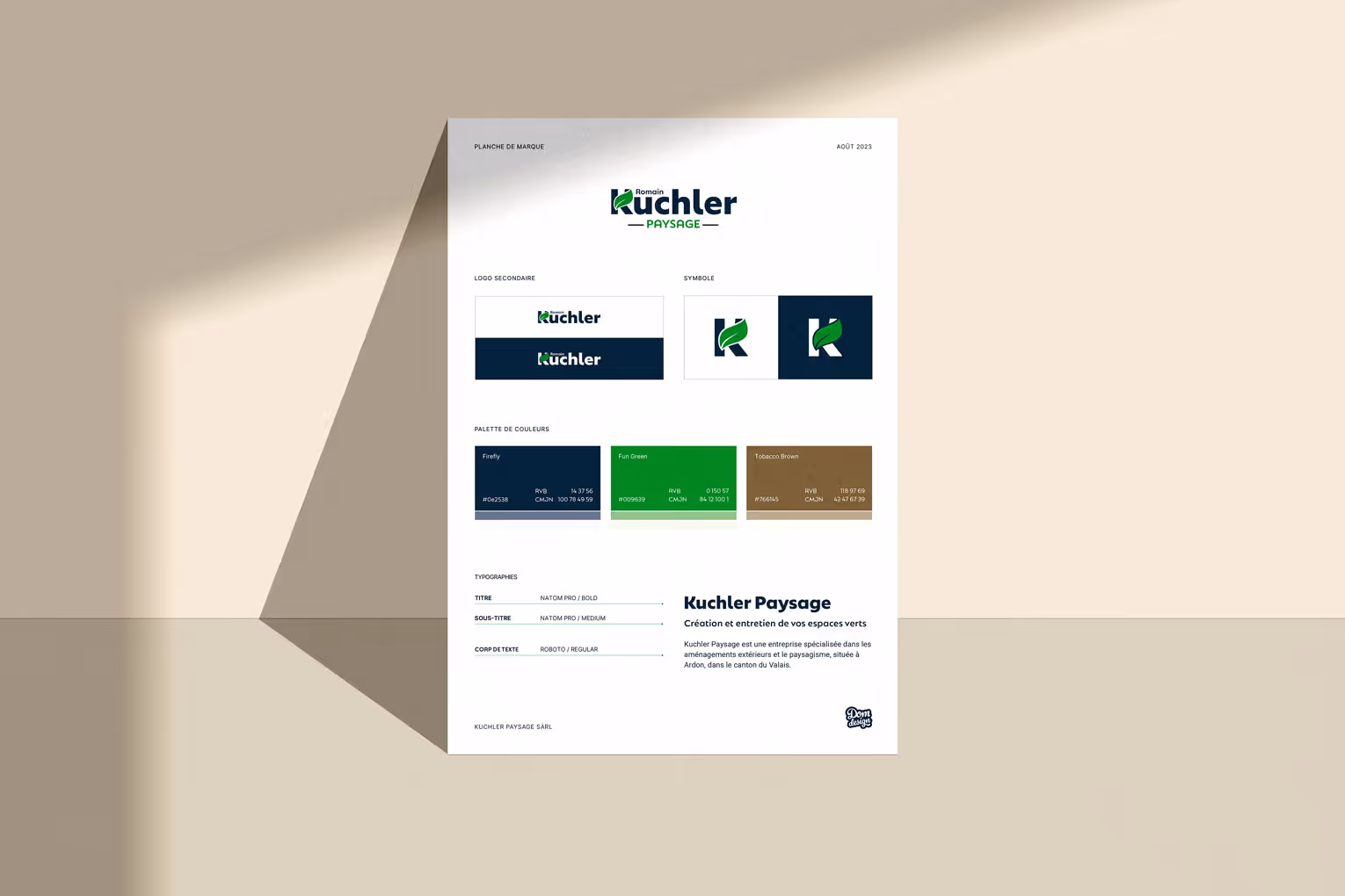 planche de marque Kuchler