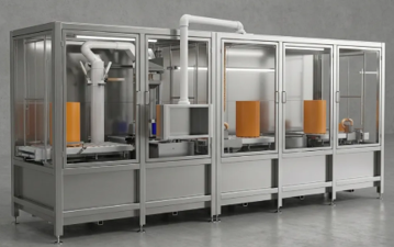 Engineering render of Topsoe monolith impregnation machines