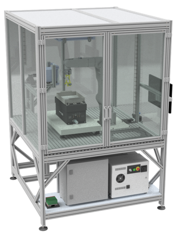 Stand-alone robot cell used for manufacturing technology prototyping and process development