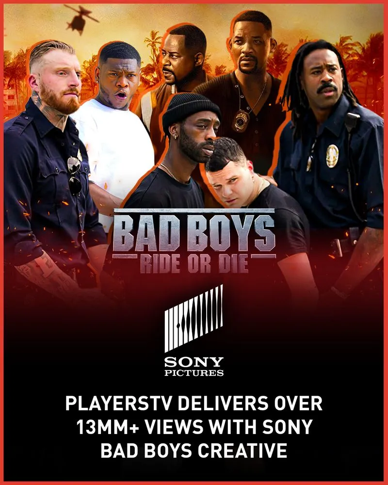 A poster advertising the movie Bad Boys Ride or Die.