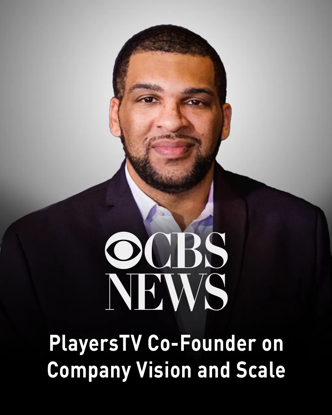Player against a gray background with the CBS News logo overlayed and centered on the screen.
