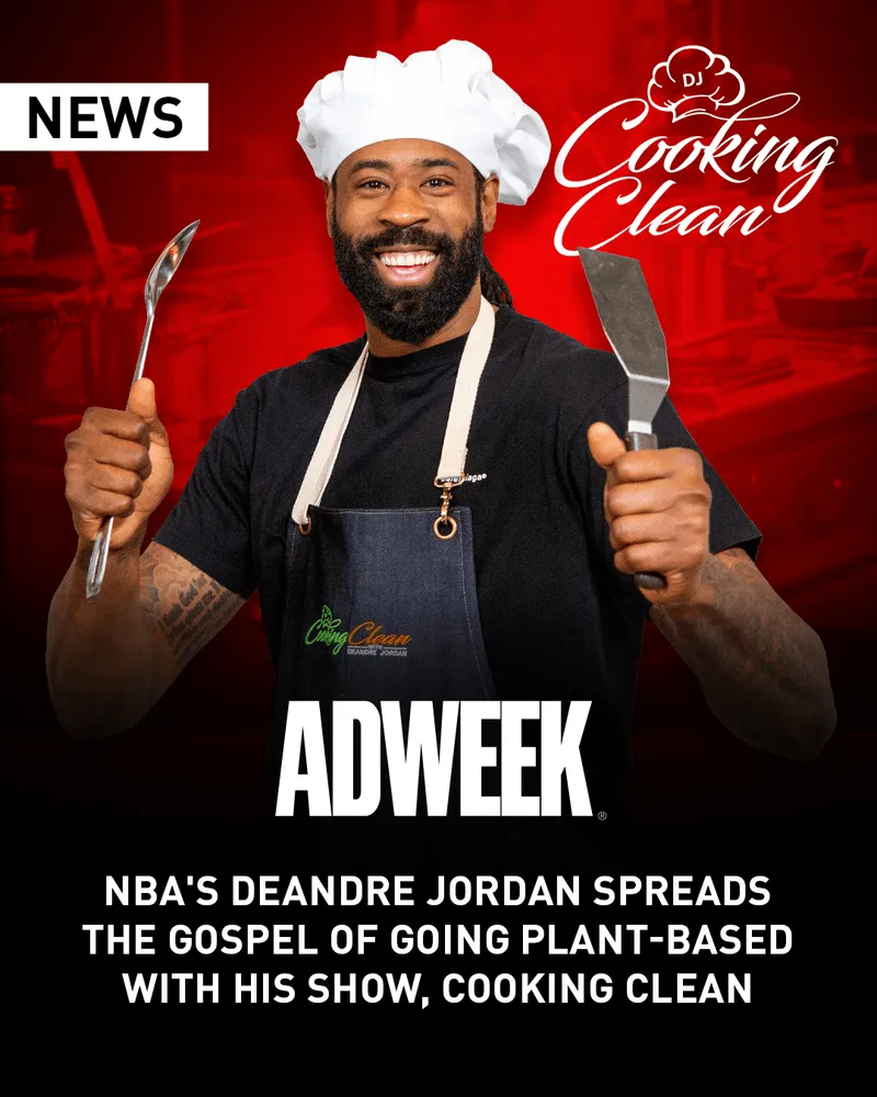 Player against a red background with the Adweek logo overlayed and centered on the screen.