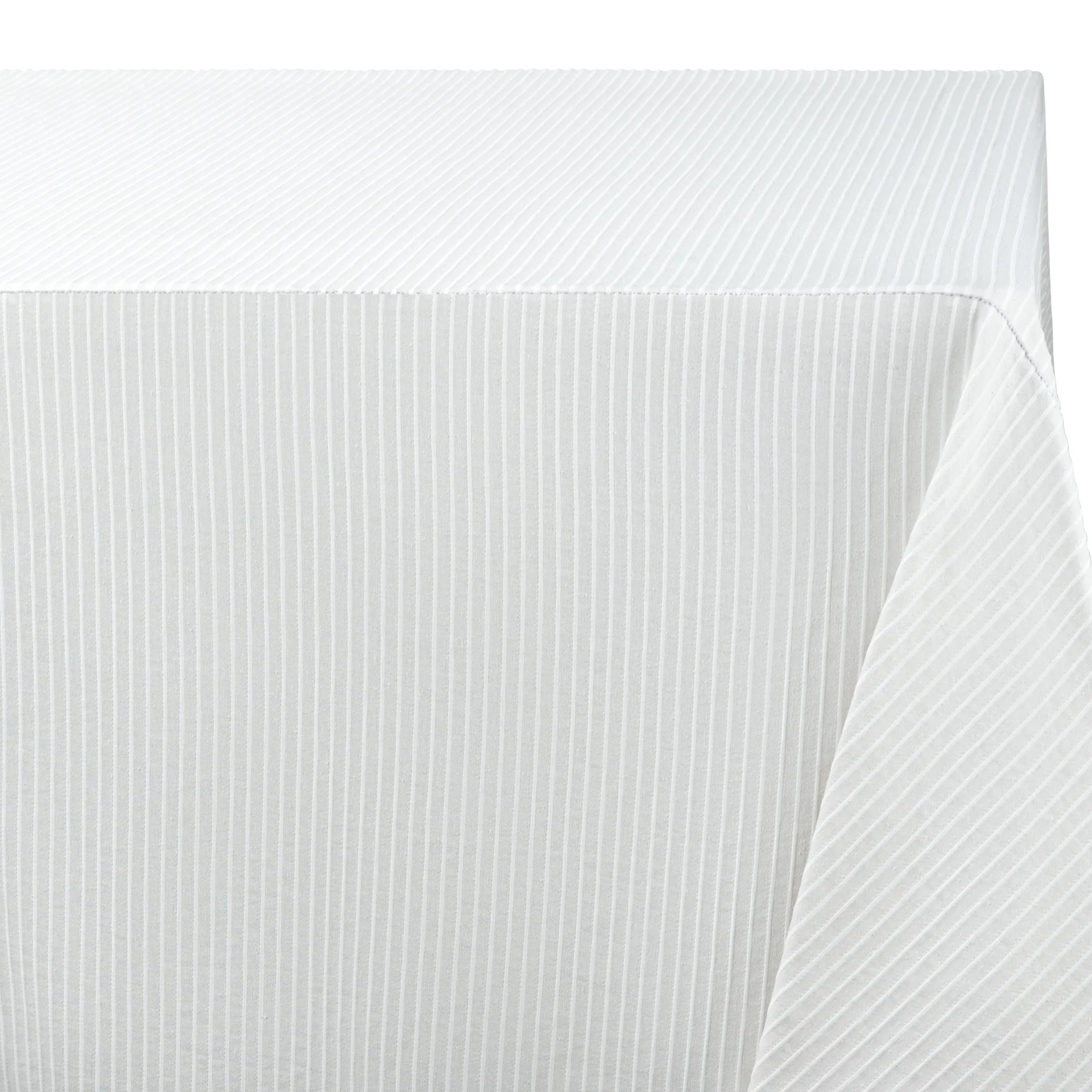 White Cotton Ribbed
