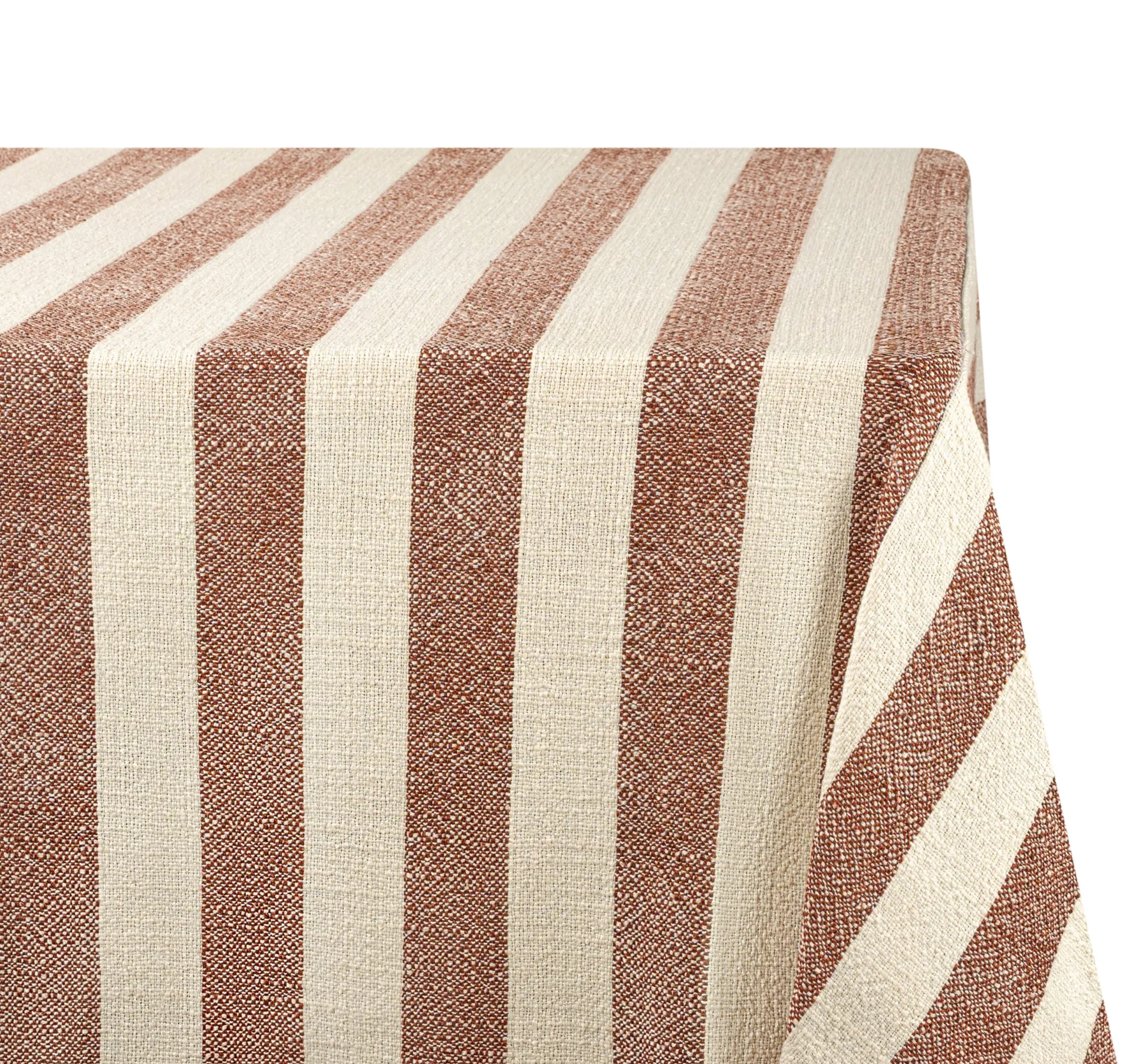 Taupe and Rust Stripe