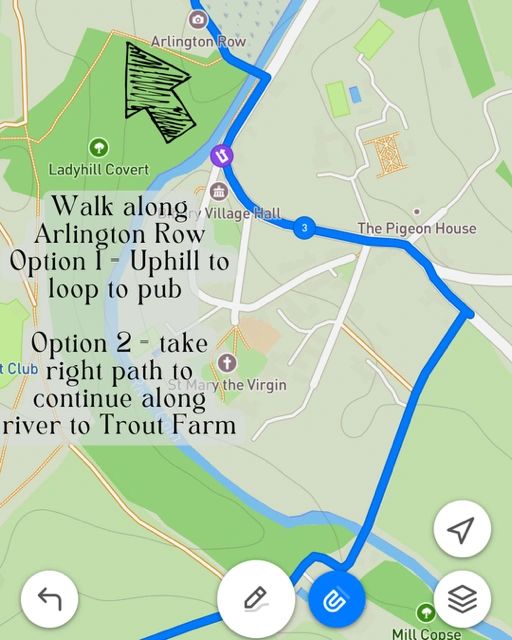 Route option in Bibury