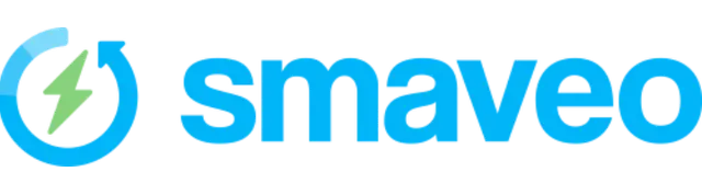 Smaveo logo with a stylized blue and green power symbol.