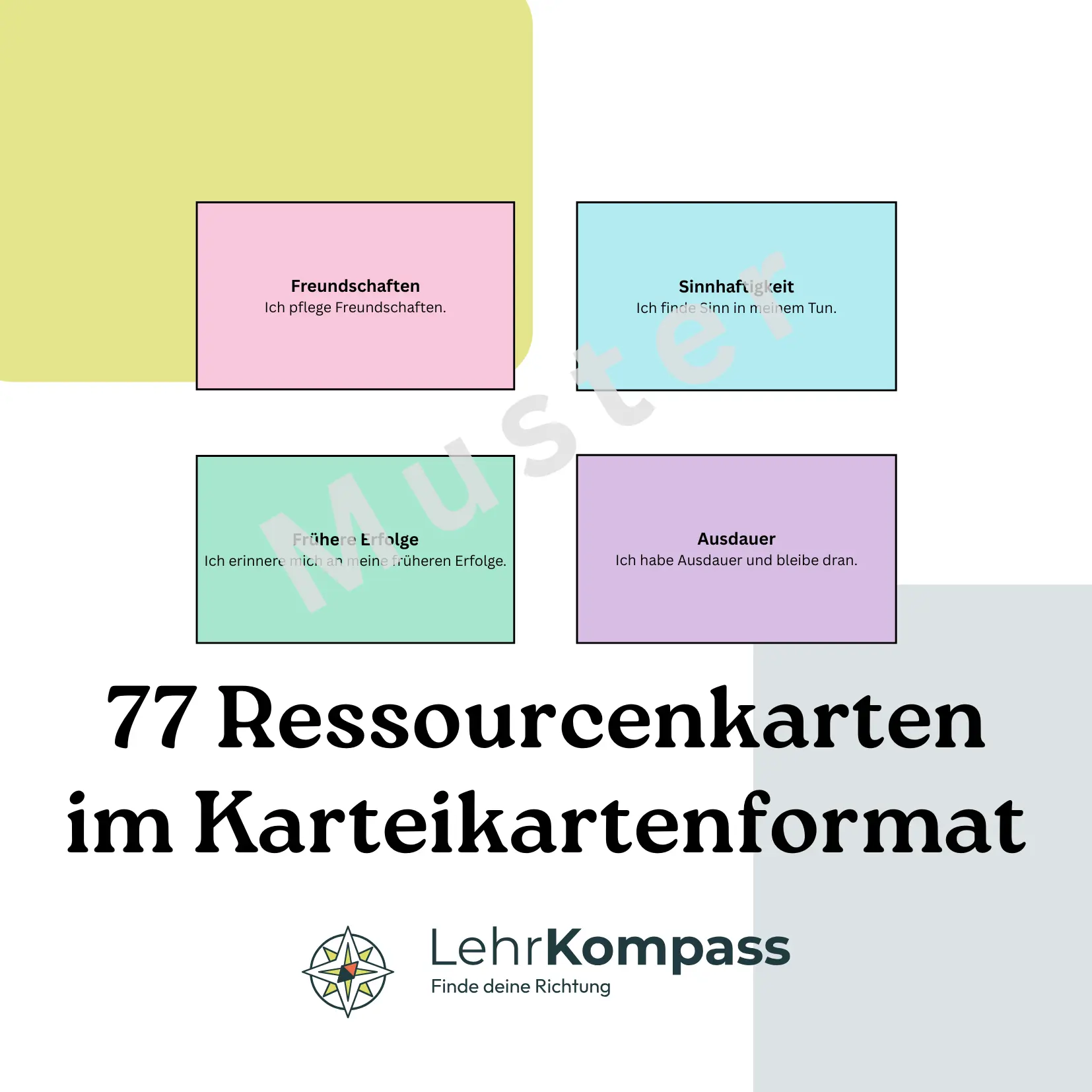 77 Ressourcenkarten als PDF für Coaching und persönliche Entwicklung