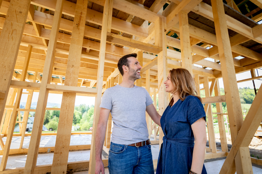 Building instead of buying: a $550k construction loan, approved before they signed
