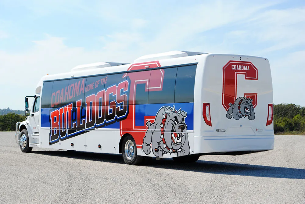 Coahoma Bulldogs wrapped Ultra Coachliner
