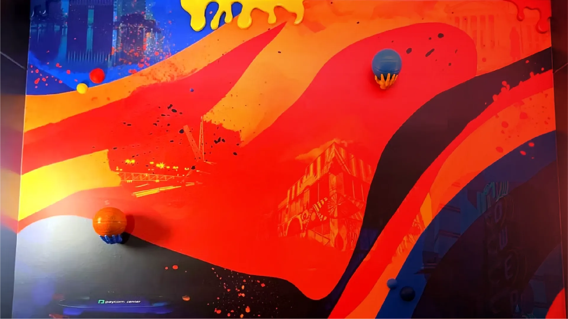 Interior wall of a business wrapped with 3M vinyl