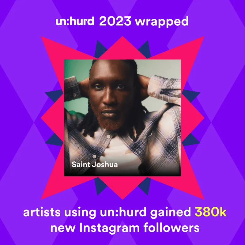 380k new instagram fans gained via unhurd