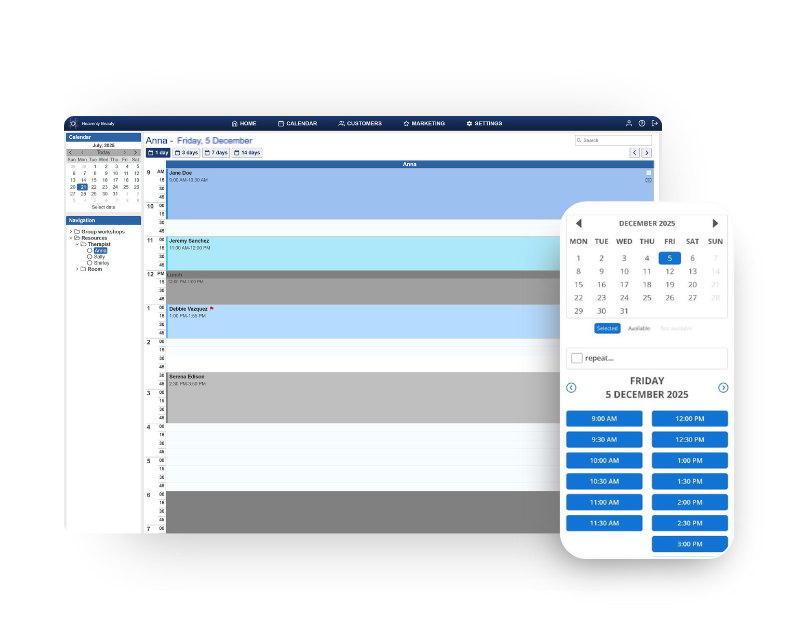 appointment calendar bookeo