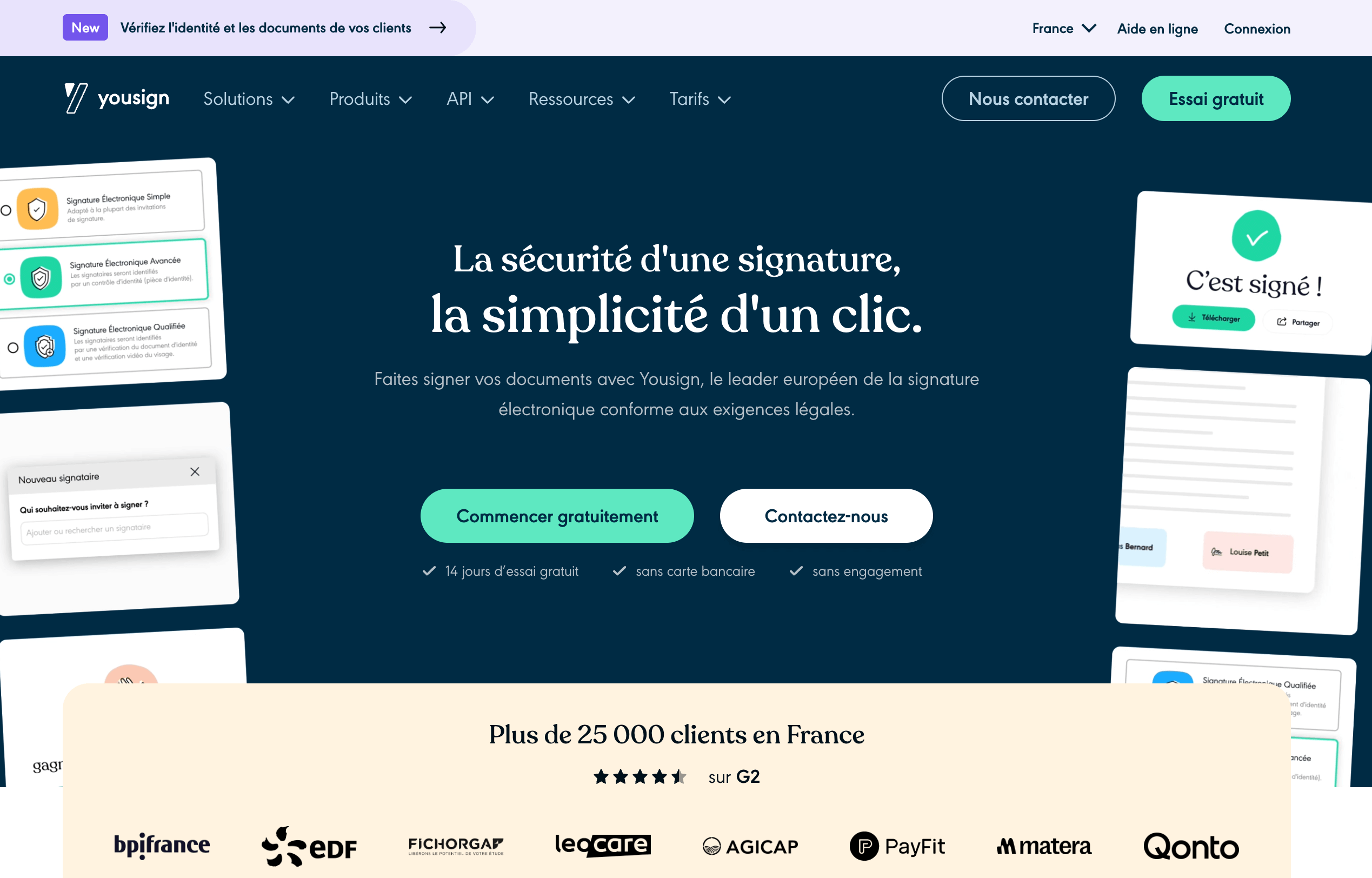 sreenshot yousign