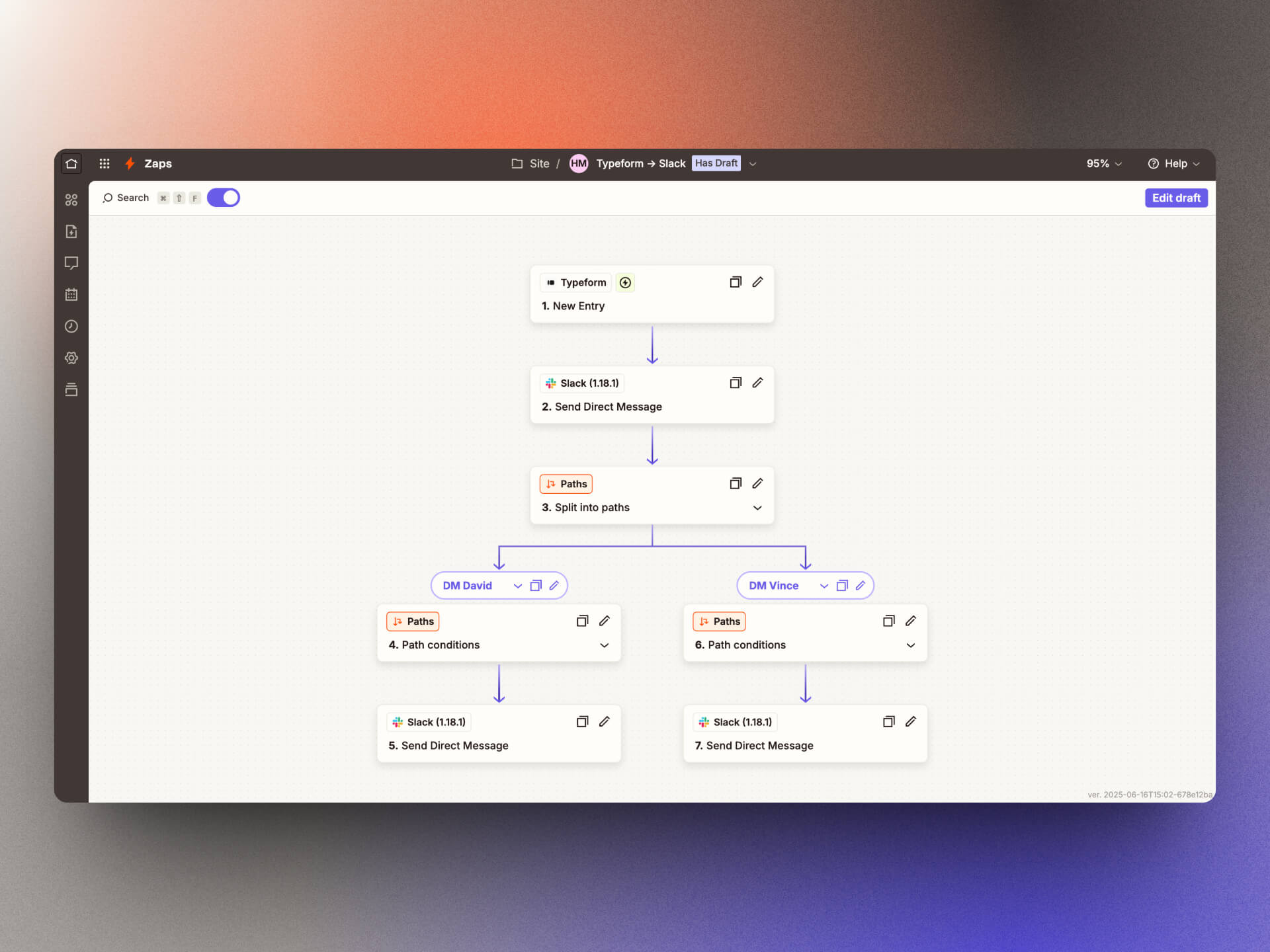 zapier workflow screenshot