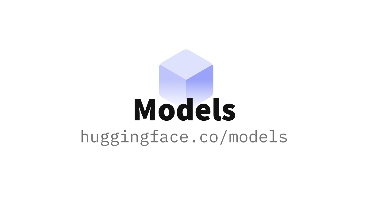 Hub de modèles Hugging Face - page de recherche et catalogue