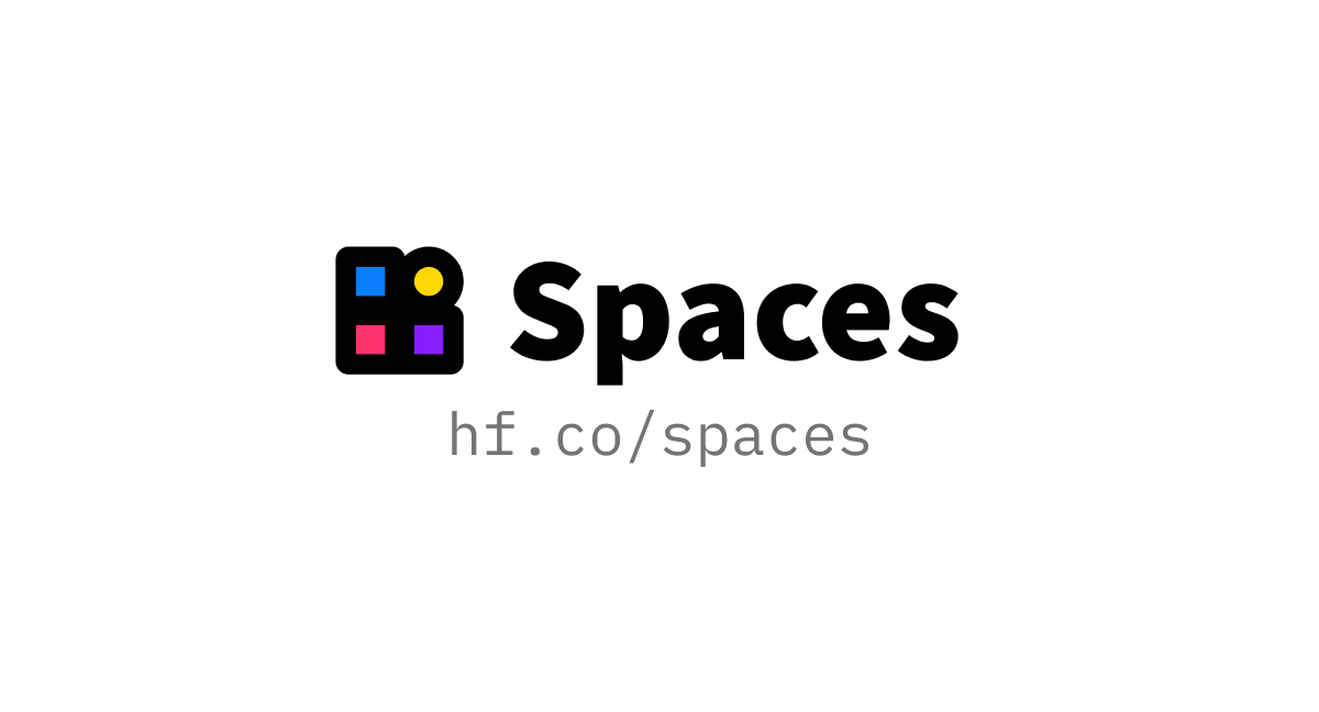 Spaces Hugging Face - démo interactive d'une application IA