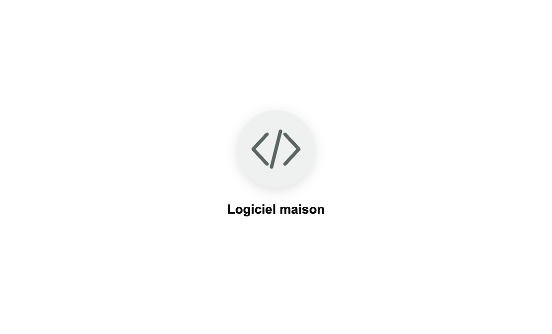 Ancienne stack : logiciel maison