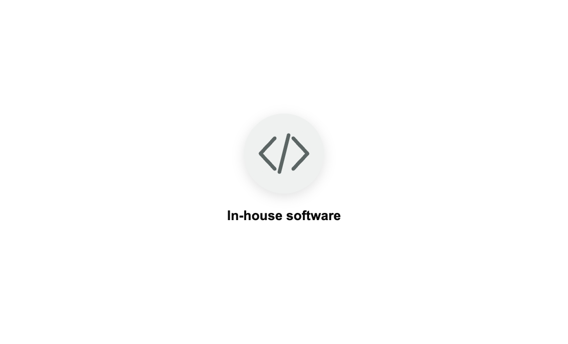 Previous stack: in-house software