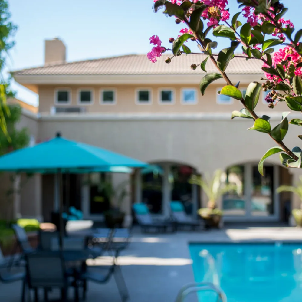Outdoor lounge area